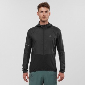 Salomon AGILE FZ HOODIE Negras | 6198NVZUT