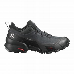 Salomon CROSS HIKE GORE-TEX Gris Oscuro Negras | 1652PSMFV