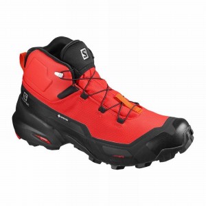 Salomon CROSS HIKE MID GORE-TEX Negras Rojas Naranjas | 3067WAJEU