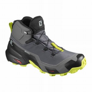 Salomon CROSS HIKE MID GORE-TEX Negras Verde Claro | 2738VAOKZ