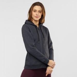 Salomon ESSENTIAL WARM Jacket Hoodie Negras | 3249WRLOK