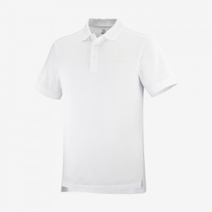 Salomon OUTLIFE SS POLO M Corta Sleeve Blancas | 8360JTWAU