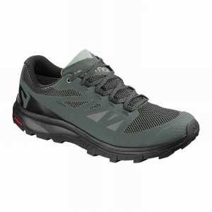 Salomon OUTLINE GORE-TEX Negras Verde | 0825PFTSC