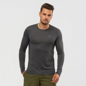 Salomon OUTLINE Long Sleeve Negras | 4529VPRZN