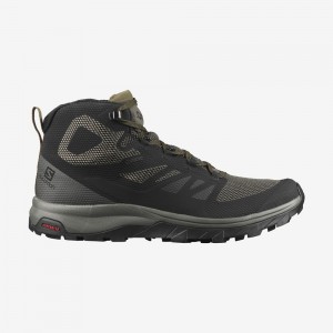 Salomon OUTLINE MID GORE-TE Negras | 2486XUYJQ