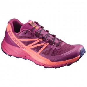 Salomon SENSE RIDE W Moradas Naranjas | 0715GSDQZ