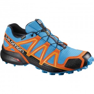 Salomon SPEEDCROSS 4 GTX Azules Naranjas Negras | 9315JAVCB