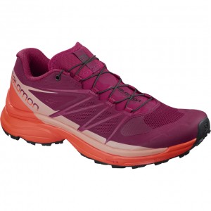 Salomon WINGS PRO 3 W Moradas Naranjas | 2075RMCUJ