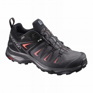 Salomon X ULTRA 3 GORE-TEX Negras Rojas | 5094BJESQ