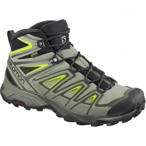 Salomon X ULTRA 3 MID GTX Verde Oliva Negras | 3167RHDKA