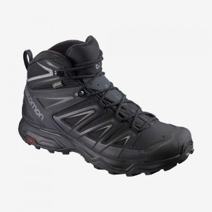 Salomon X ULTRA 3 WIDE MID GORE-TEX Negras | 5871VWOZE