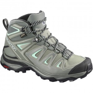 Salomon X ULTRA 3 WIDE MID GTX W Gris Negras | 2537WLPUJ