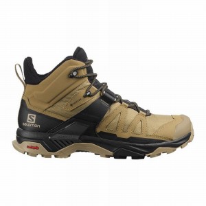 Salomon X ULTRA 4 MID GORE-TEX Marrones Negras | 9701JQAES