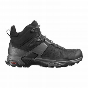 Salomon X ULTRA 4 MID GORE-TEX Negras Azules | 2097WOMXR