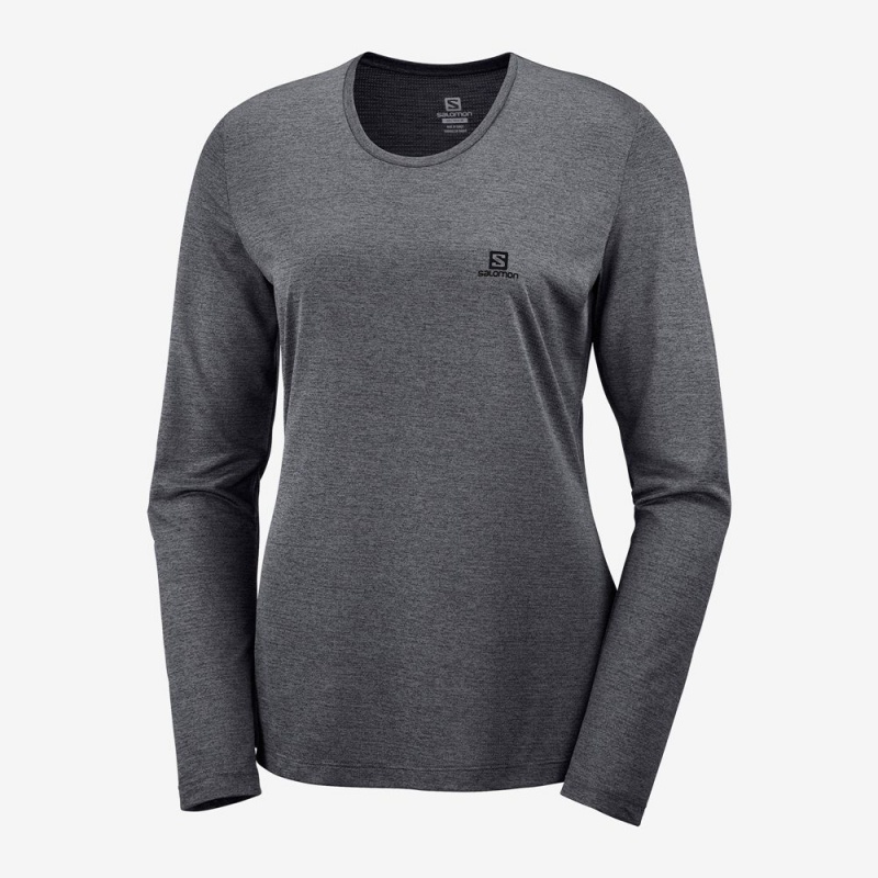 Salomon AGILE Long Sleeve Negras | 7326KXPDL