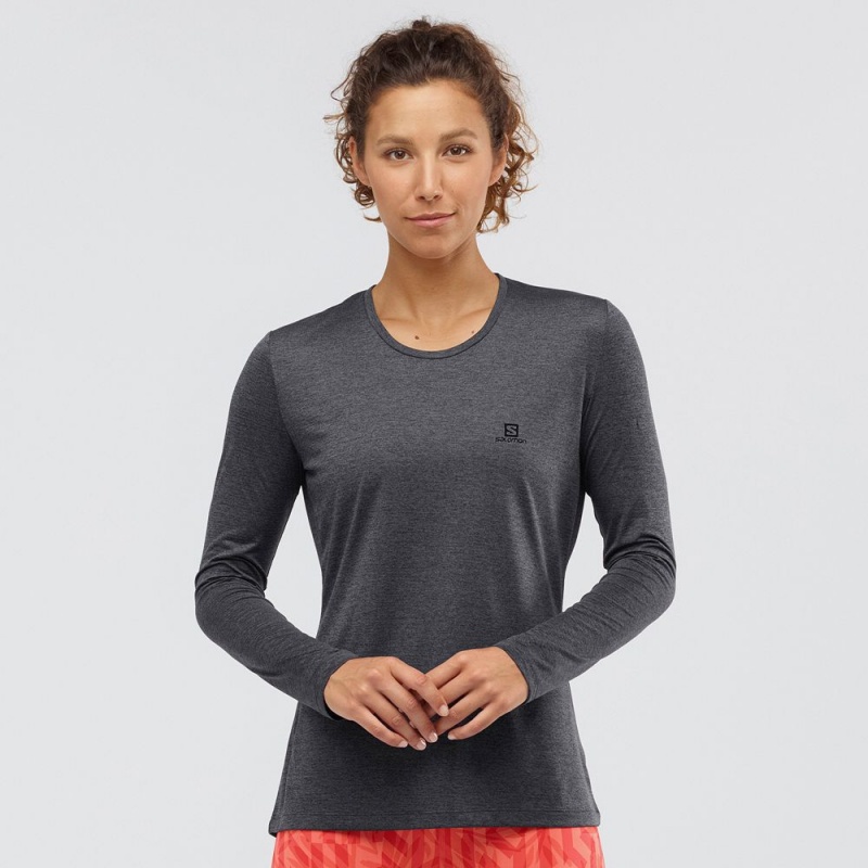 Salomon AGILE Long Sleeve Negras | 7326KXPDL