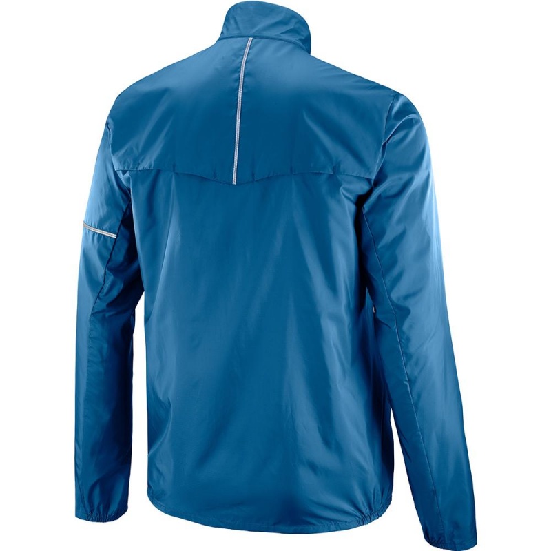 Salomon AGILE WIND JKT M Azules | 9782PFAEY