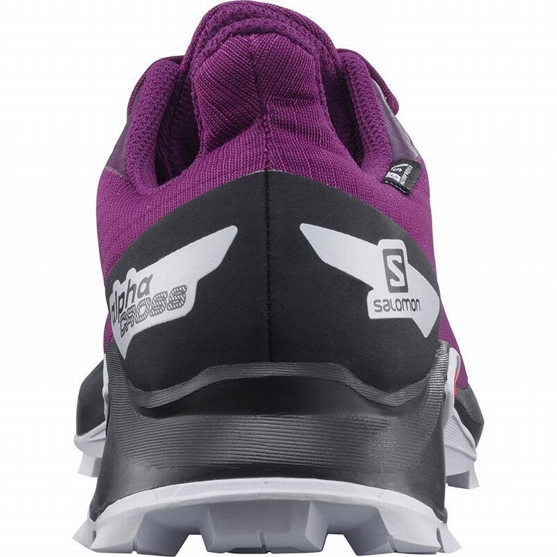 Salomon ALPHACROSS BLAST CLIMASALOMON WATERPROOF Moradas Negras | 2530RGWAE