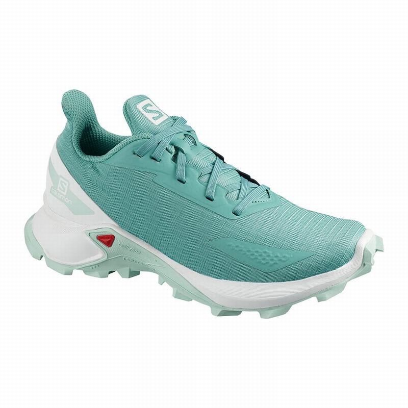 Salomon ALPHACROSS BLAST Turquesa Blancas | 3096FKQTU