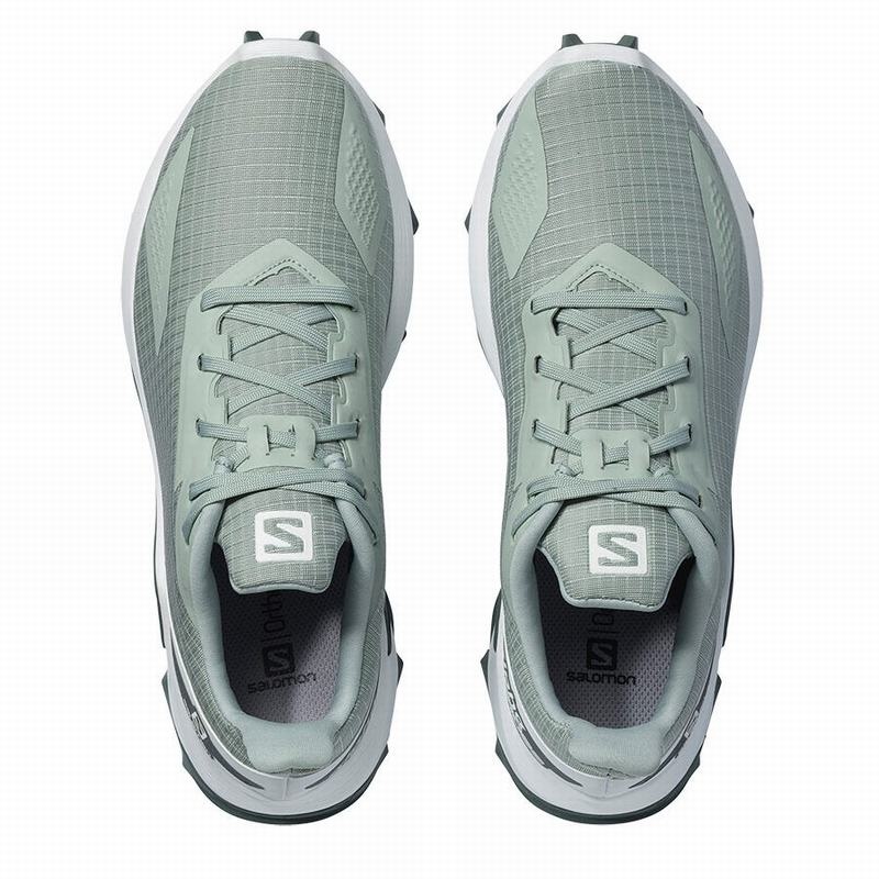 Salomon ALPHACROSS BLAST Turquesa Claro Gris Blancas | 0324JRCDP