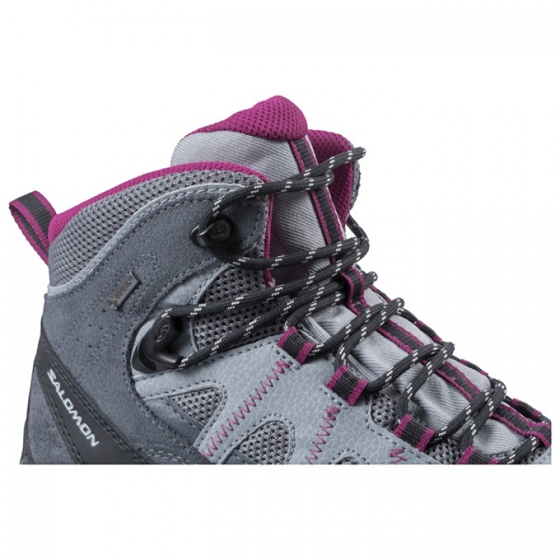 Salomon AUTHENTIC LTR GTX W Plateadas Moradas | 8075ECHJY