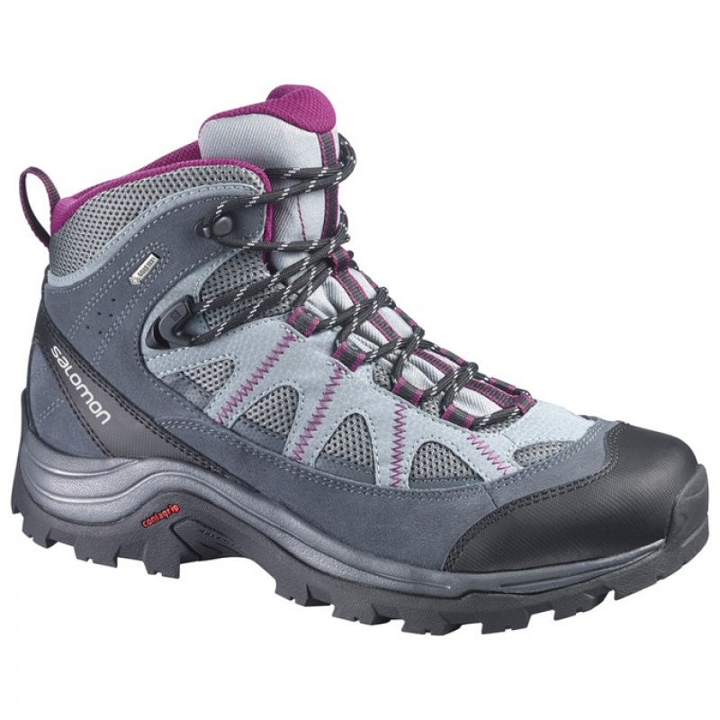 Salomon AUTHENTIC LTR GTX W Plateadas Moradas | 8075ECHJY