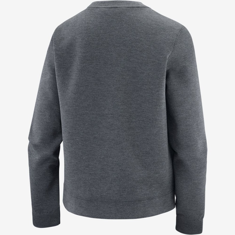 Salomon COMET CREW NECK PULL W Gris Oscuro | 2785VMSYO