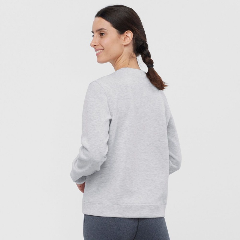 Salomon COMET CREW NECK PULL W Gris | 9140BDAET