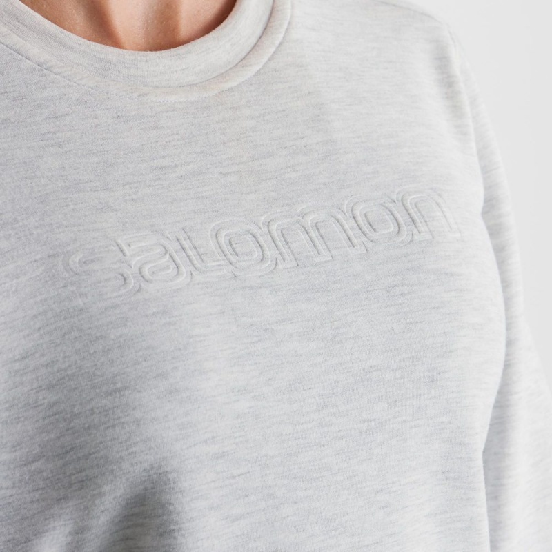 Salomon COMET CREW NECK PULL W Gris | 9140BDAET