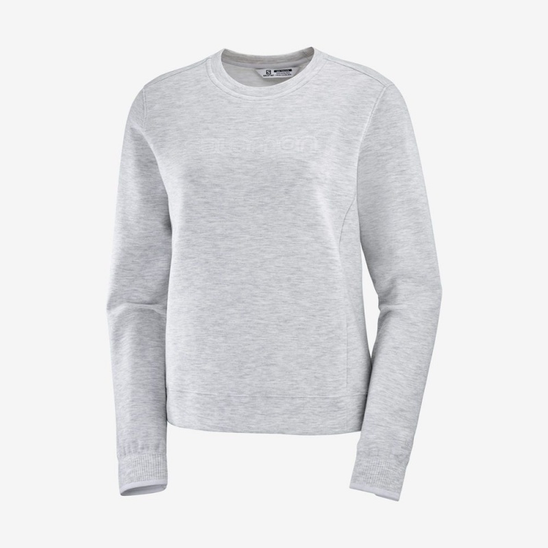 Salomon COMET CREW NECK PULL W Gris | 9140BDAET