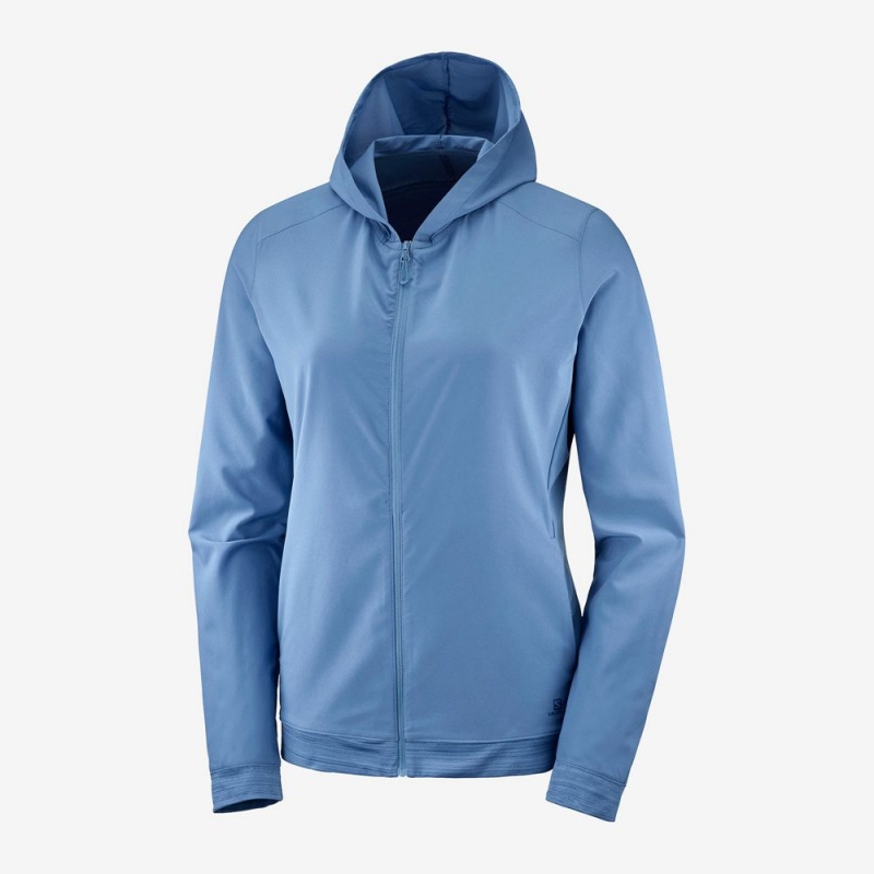 Salomon COMET LIGHT HOODIE W Azules | 6324BSTUG