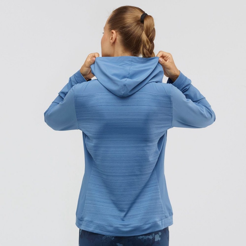 Salomon COMET LIGHT HOODIE W Azules | 6324BSTUG