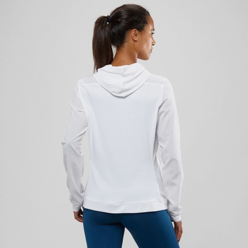 Salomon COMET LIGHT HOODIE W Blancas | 3895TQWLK