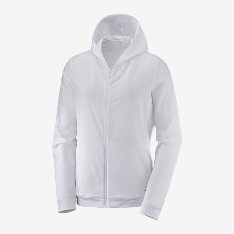 Salomon COMET LIGHT HOODIE W Blancas | 3895TQWLK