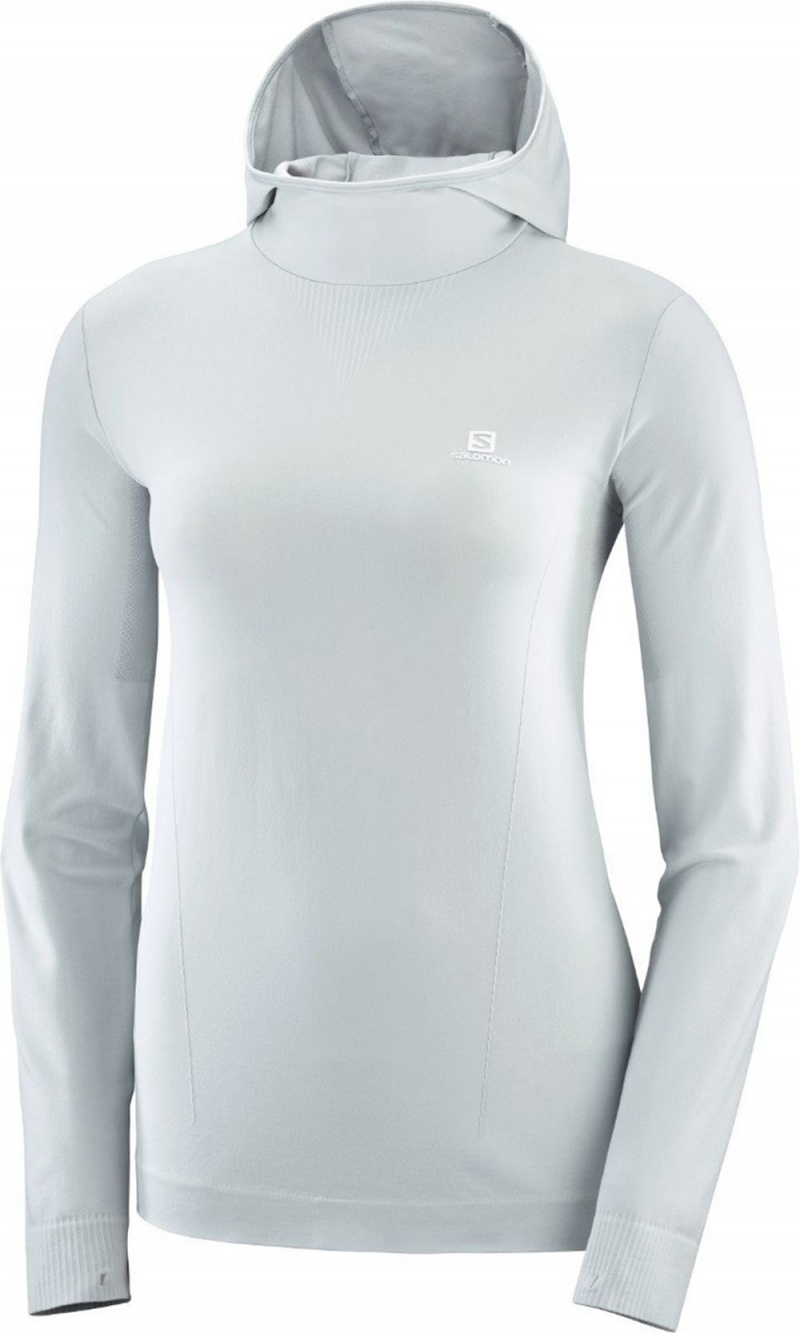 Salomon COMET SEAMLESS HOODIE Azur | 2710BWAJI