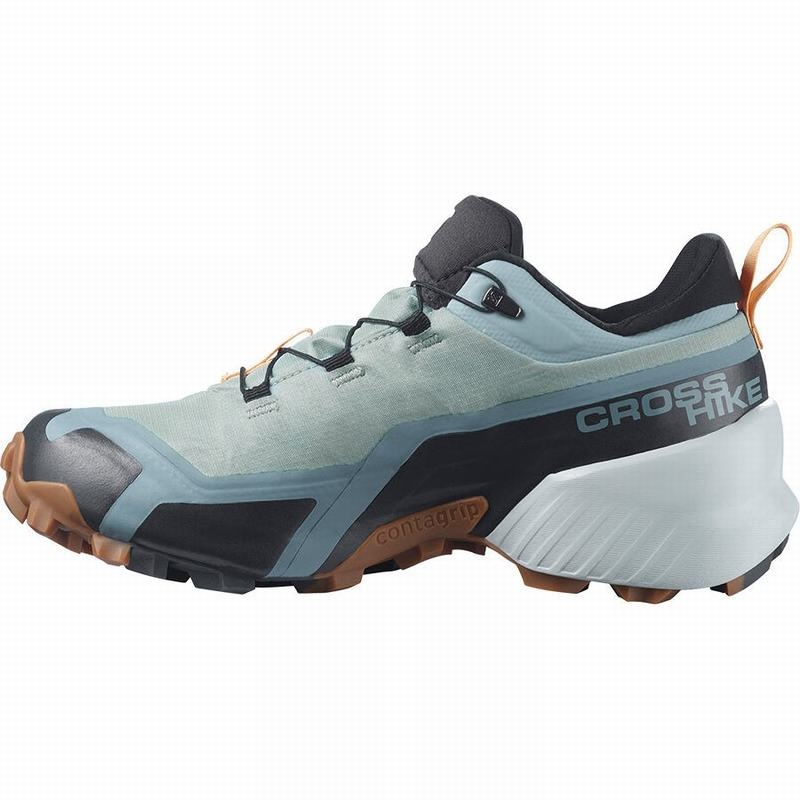 Salomon CROSS HIKE GORE-TEX Verde Creme | 3074OPWUF