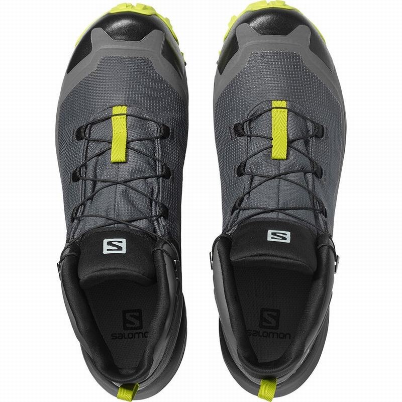 Salomon CROSS HIKE MID GORE-TEX Negras Verde Claro | 2738VAOKZ