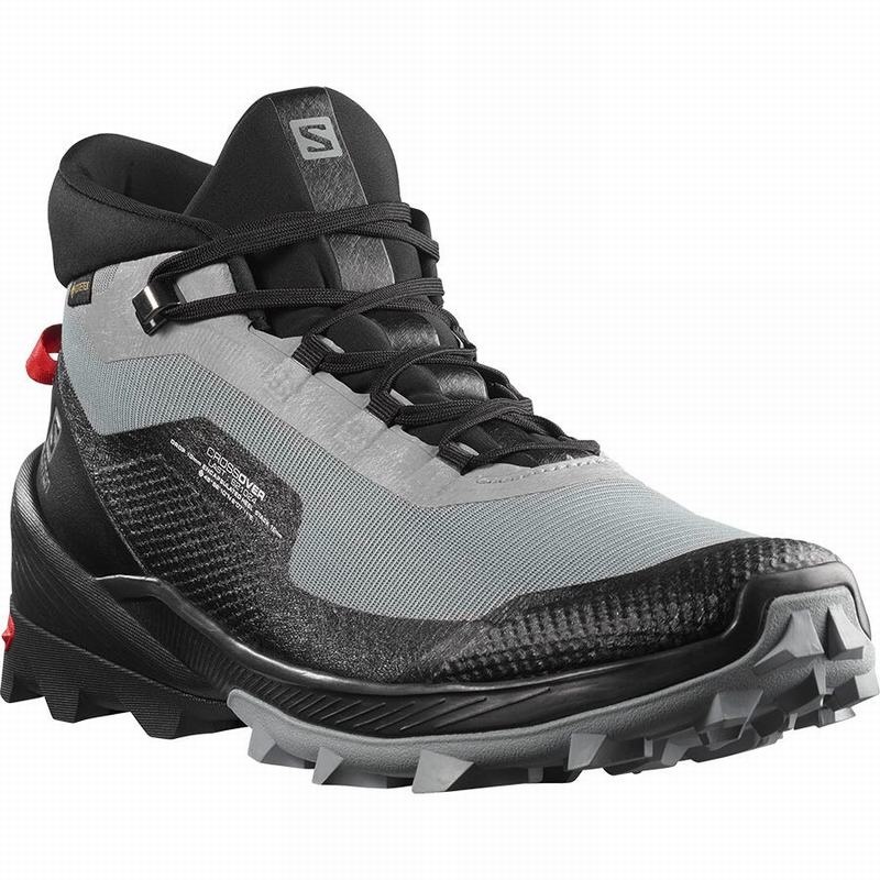 Salomon CROSS OVER CHUKKA GORE-TEX Gris Negras | 4723VWIFX