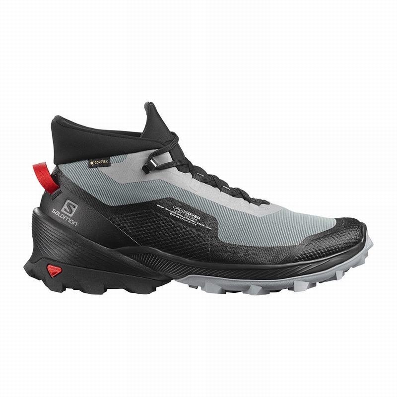 Salomon CROSS OVER CHUKKA GORE-TEX Gris Negras | 4723VWIFX