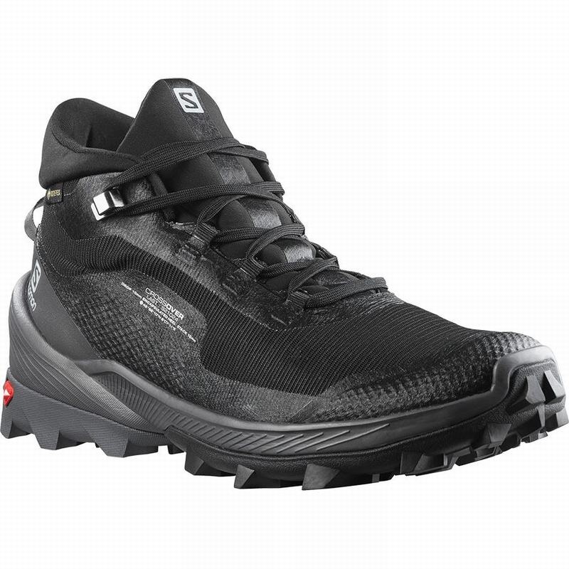 Salomon CROSS OVER CHUKKA GORE-TEX Negras | 1746DPBYK