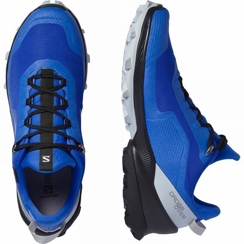 Salomon CROSS OVER GORE-TEX Azules Negras | 9817ECITK