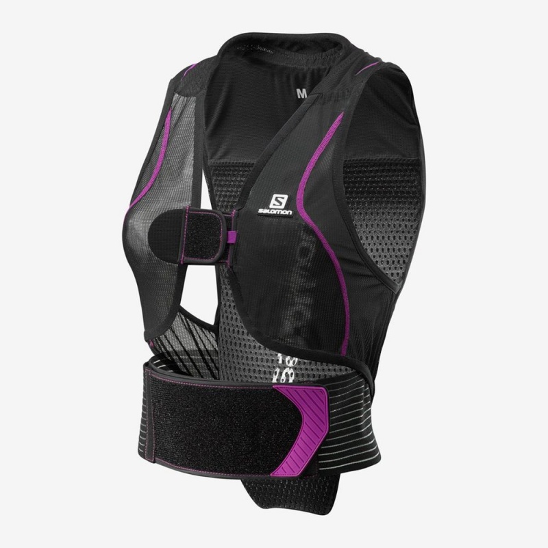 Salomon FLEXCELL BACK PROTECTION Negras Moradas | 7056JNPOD