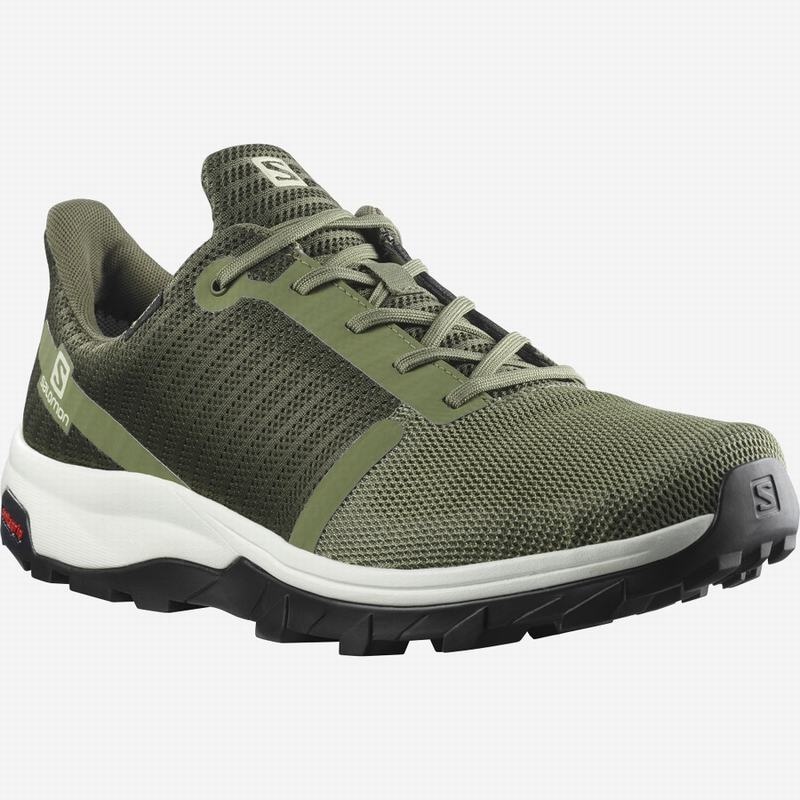 Salomon OUTBOUND PRISM GORE-TEX Verde Oscuro Verde Oliva | 1937ZSQOV