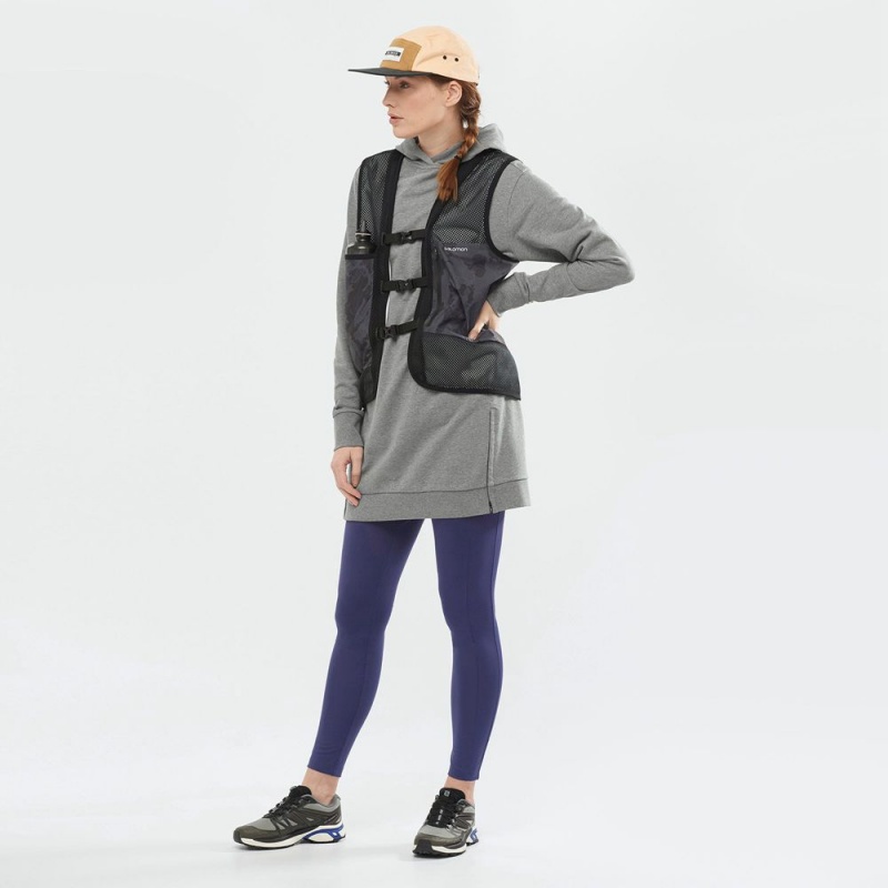 Salomon OUTLIFE DRESS W Vestido Gris | 1297MATVB