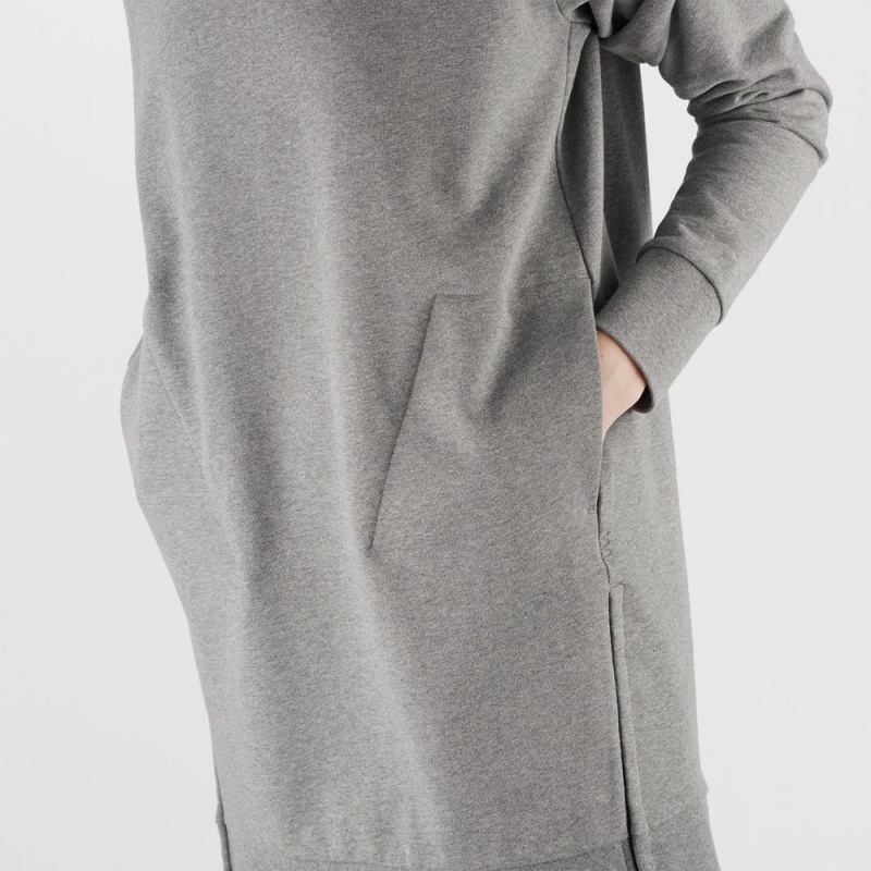 Salomon OUTLIFE DRESS W Vestido Gris | 1297MATVB