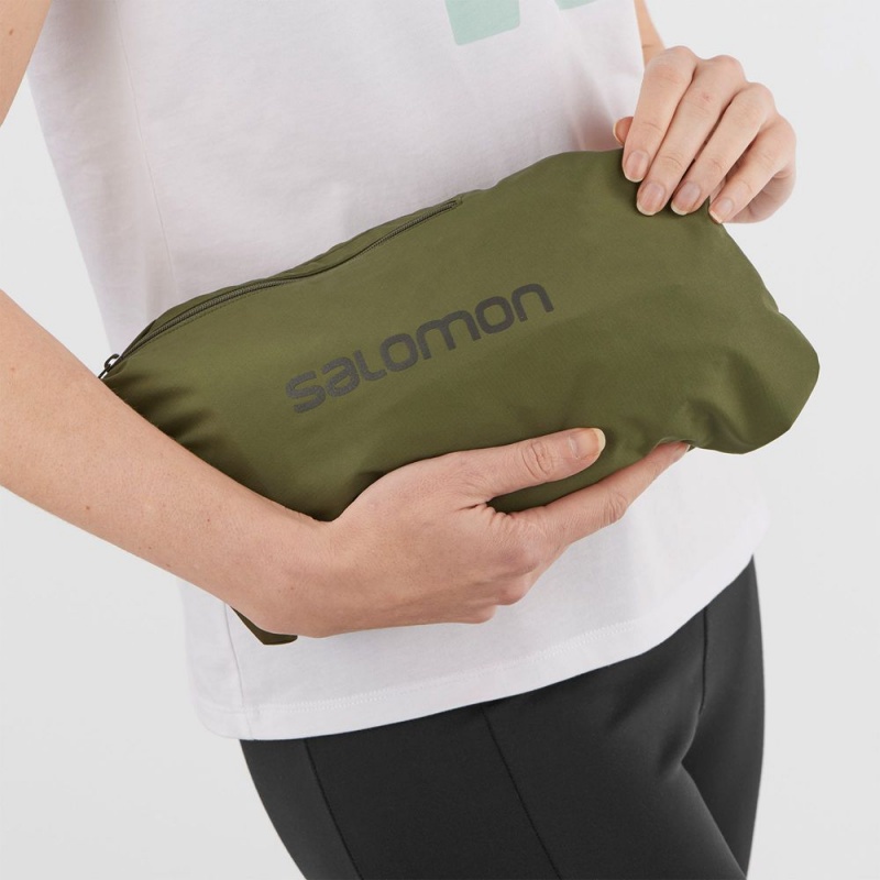 Salomon OUTLIFE LONG PACKABLE Verde Oliva | 9152WEFNX