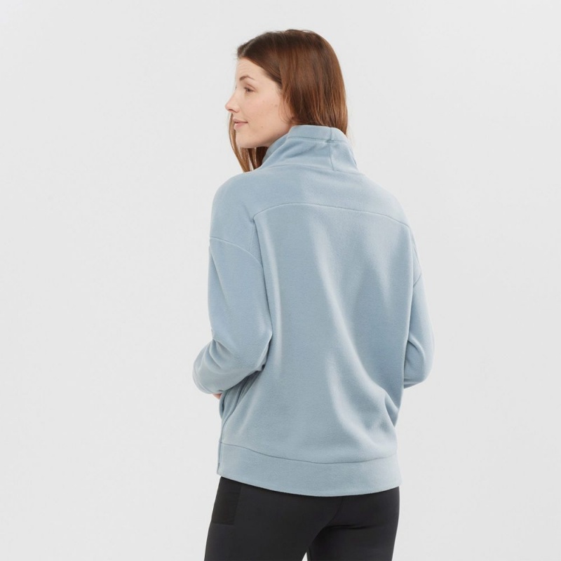 Salomon OUTLIFE MIDLAYER W Crewneck Azules | 7236WKHPD