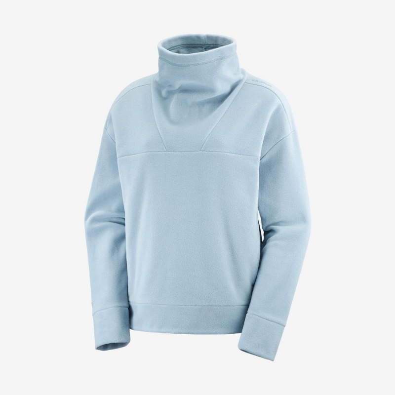 Salomon OUTLIFE MIDLAYER W Crewneck Azules | 7236WKHPD