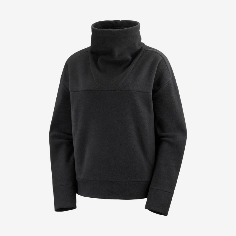 Salomon OUTLIFE MIDLAYER W Crewneck Negras | 2670IWHEO