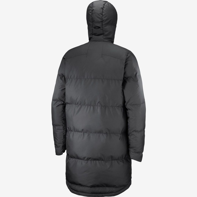 Salomon OUTLIFE PACKABLE LONG PUFFER JKT U Insulated Negras | 4719HFMCQ